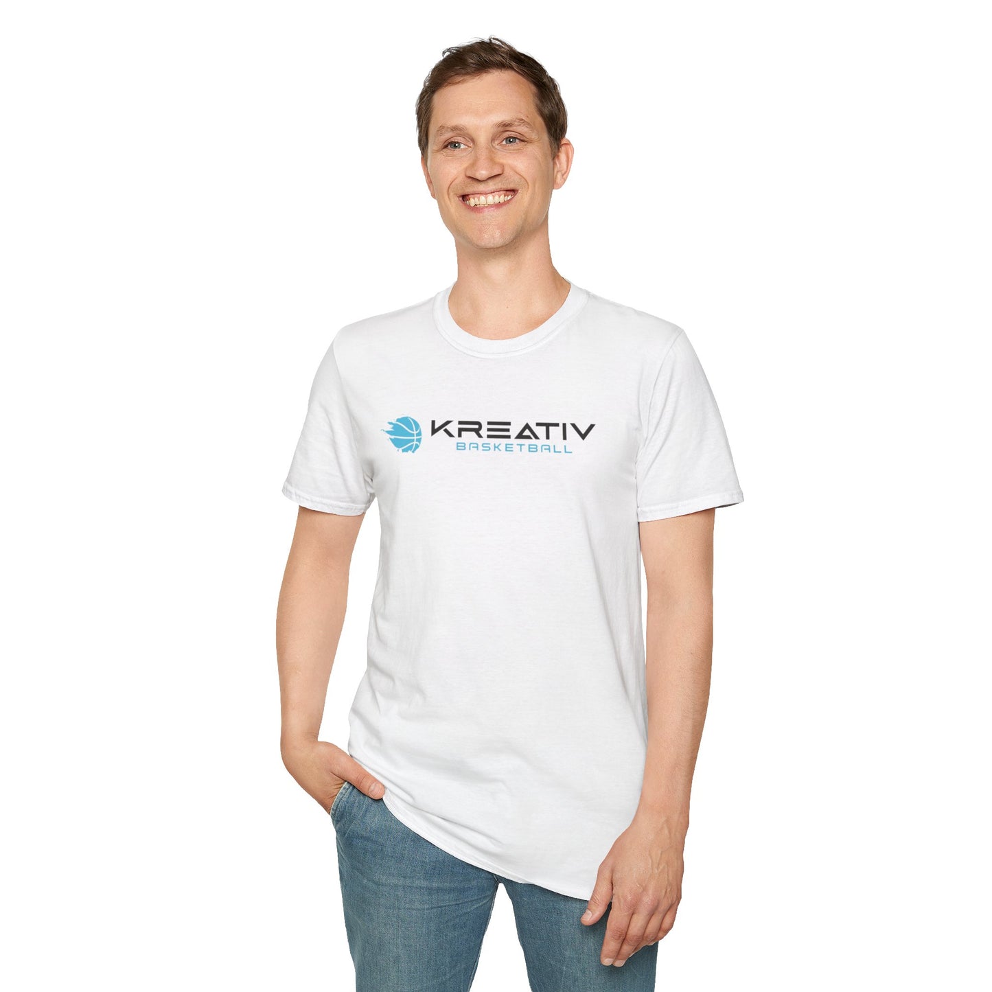 Kreative Basketball Blue - Unisex Softstyle T-Shirt