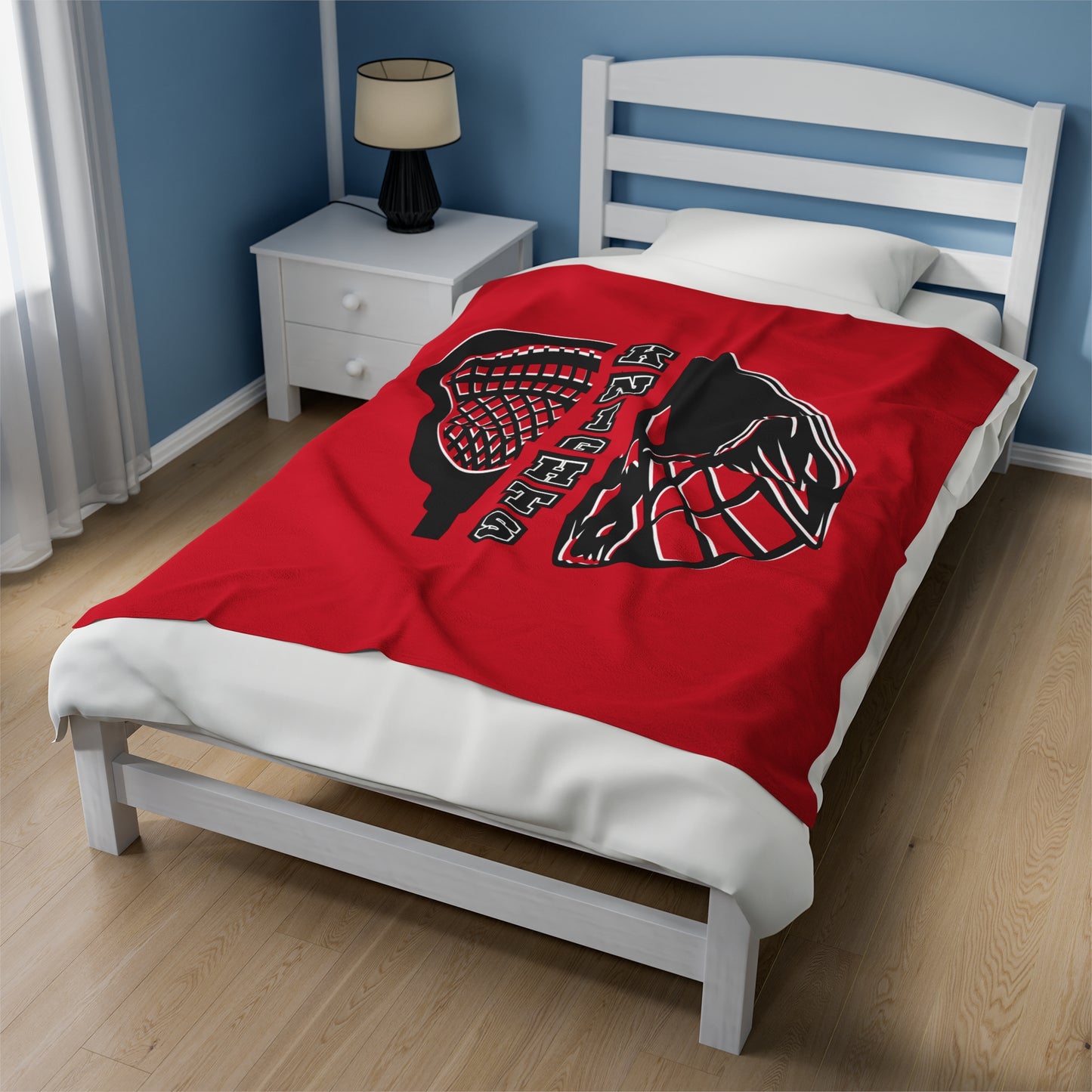 Knights Lacrosse Velveteen Plush Blanket