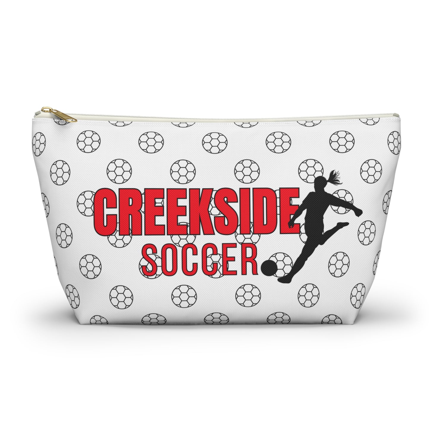 Custom Women's Soccer Accessory Pouch w T-bottom