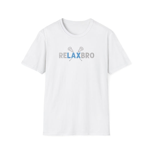 RELAXBRO Lacrosse Gray/Light Blue Softstyle T-Shirt