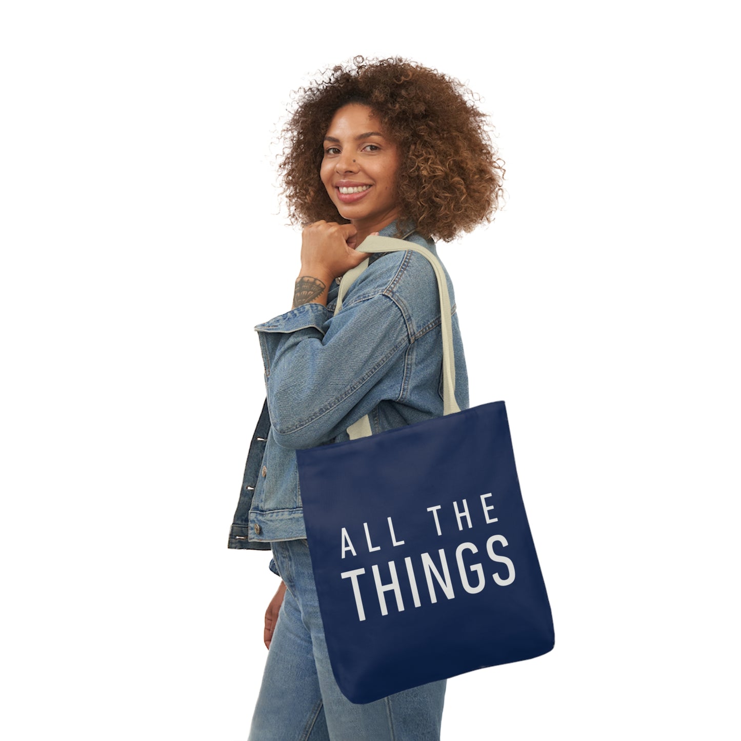 All The Things Polyester Canvas Tote Bag (AOP)