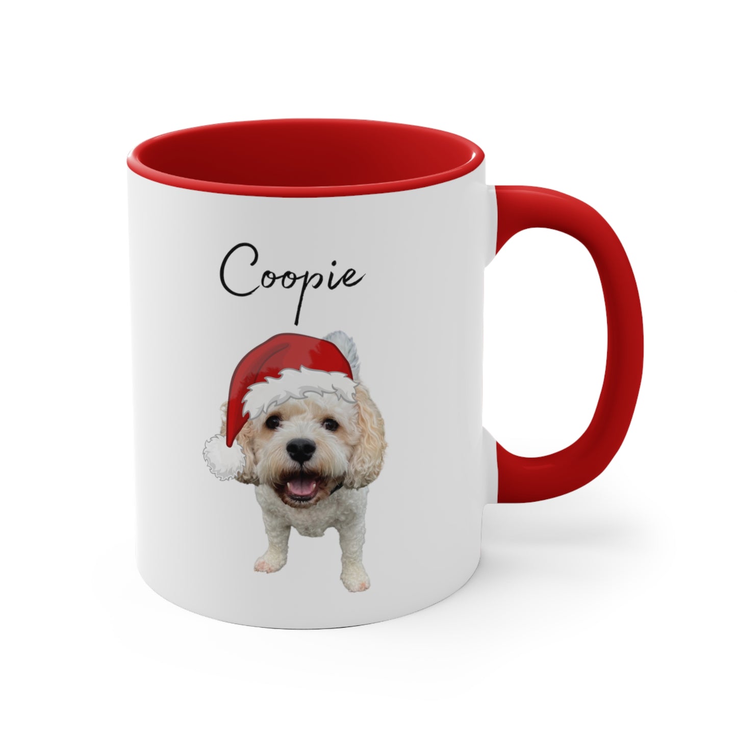 Custom Picture Christmas 11oz Accent Mug