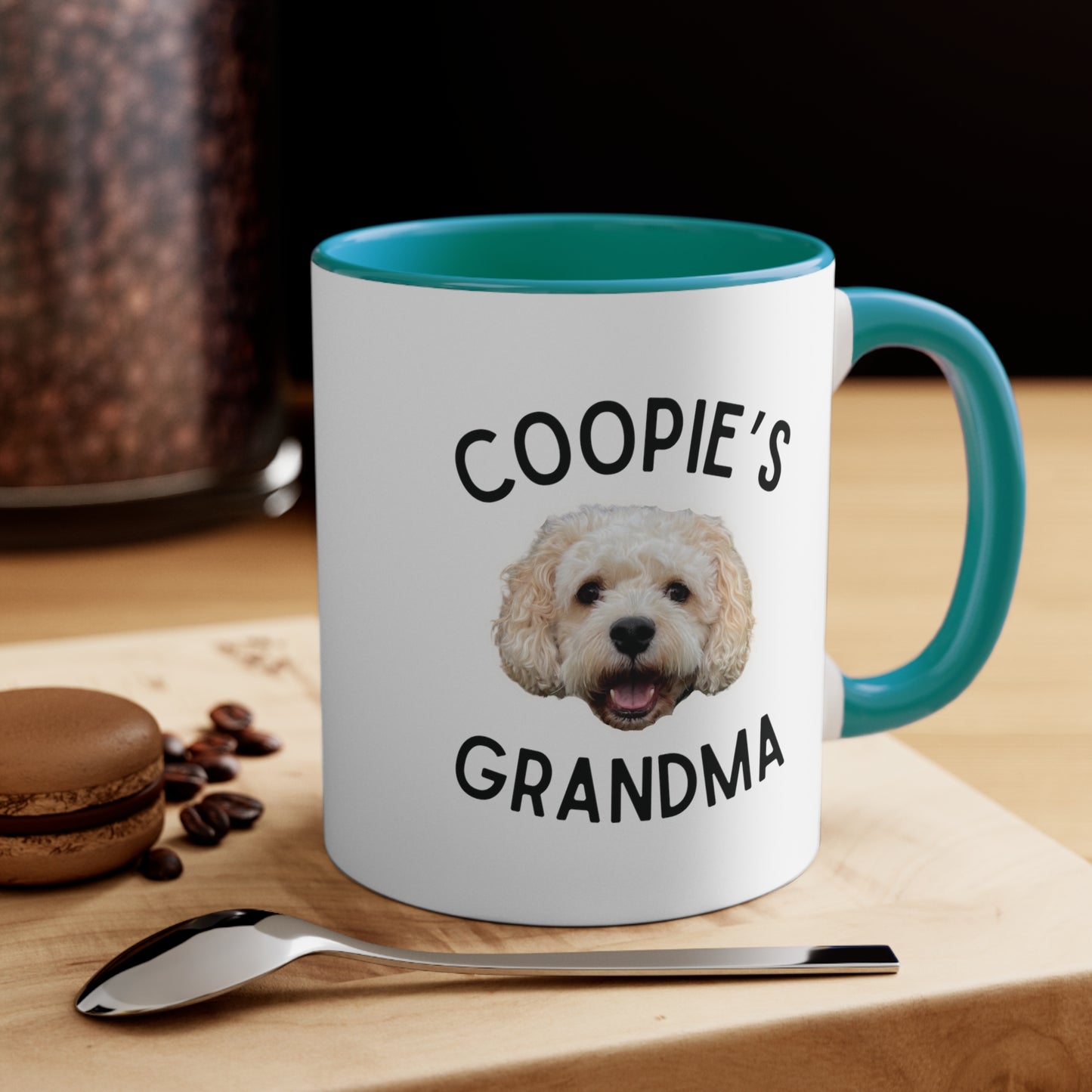 Custom Picture Christmas Grandparent 11oz Accent Mug