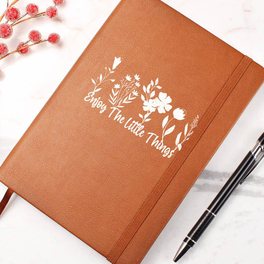 Enjoy the Little Things Vegan Leather Journal