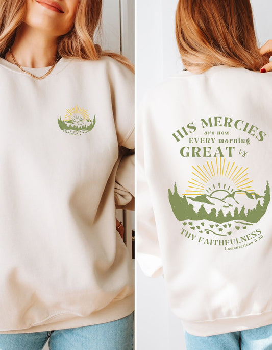 His Mercies Are New Unisex Heavy Blend™ Crewneck Sweatshirt