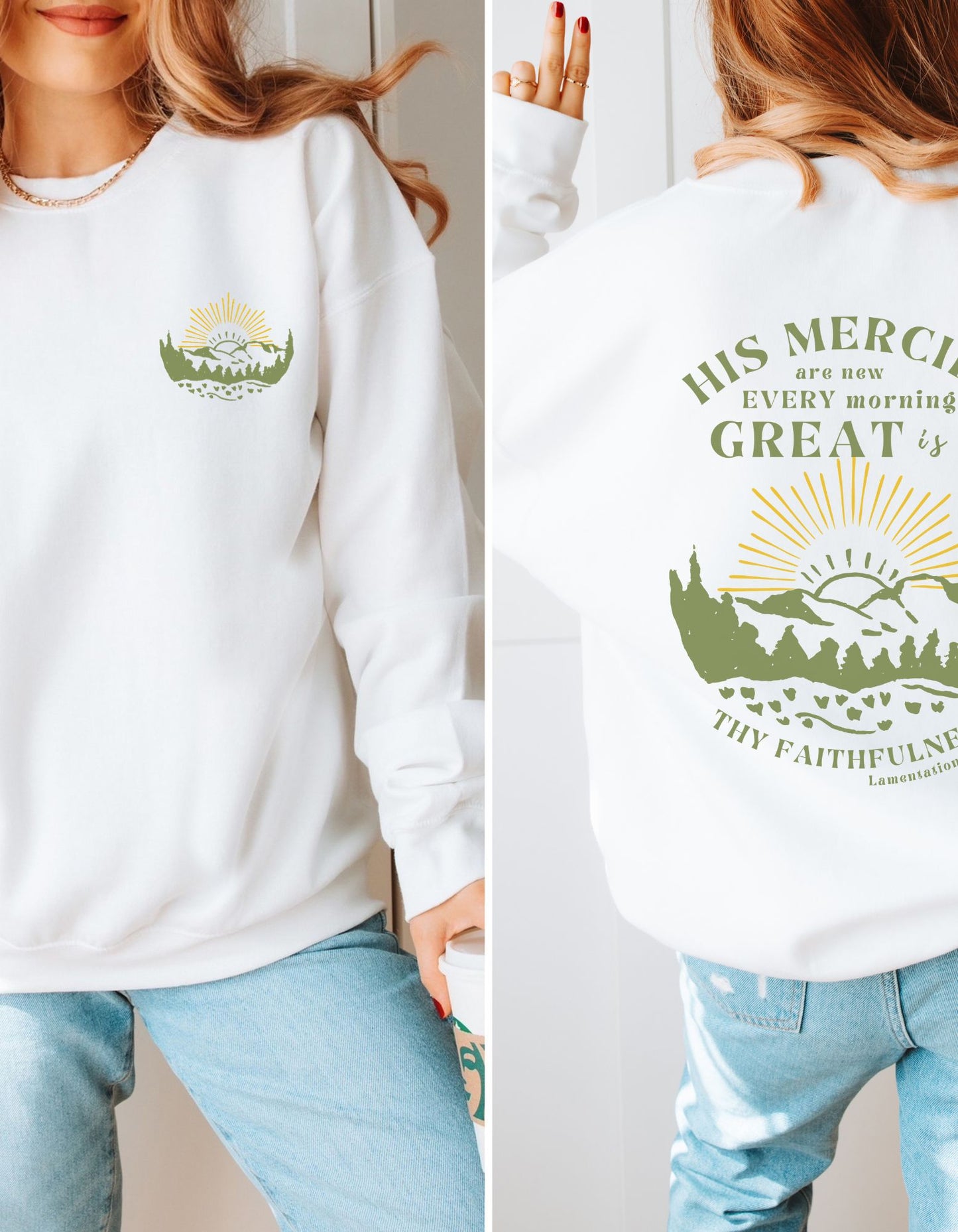 His Mercies Are New Unisex Heavy Blend™ Crewneck Sweatshirt