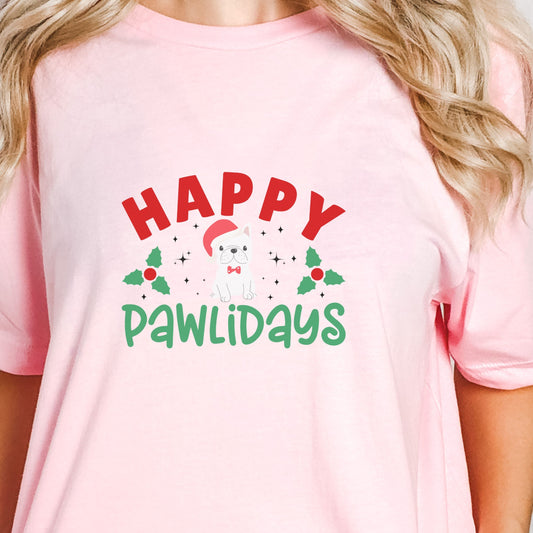 Happy Pawlidays Unisex Jersey Short Sleeve Tee