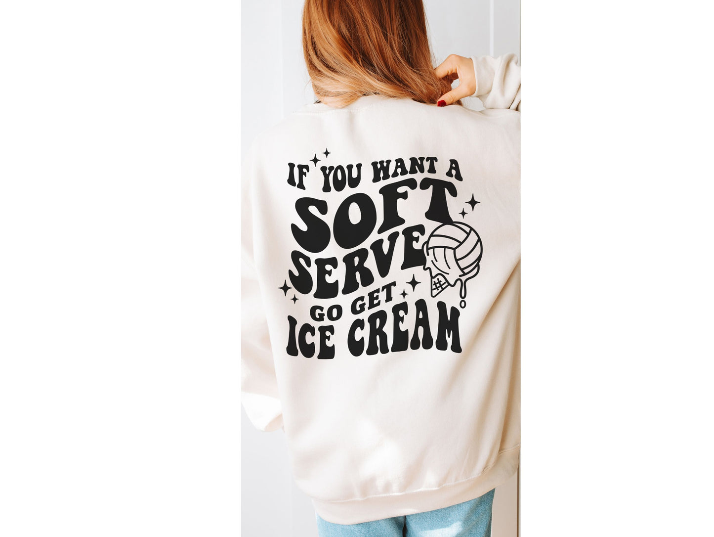 Volleball Soft Serve Unisex Heavy Blend™ Crewneck Sweatshirt