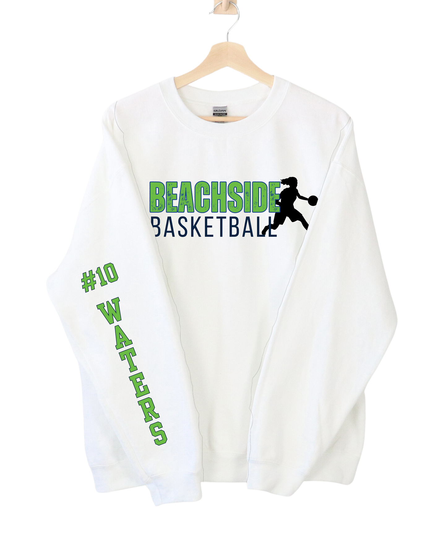 Custom "Women's Basketball" Unisex Heavy Blend™ Crewneck Sweatshirt