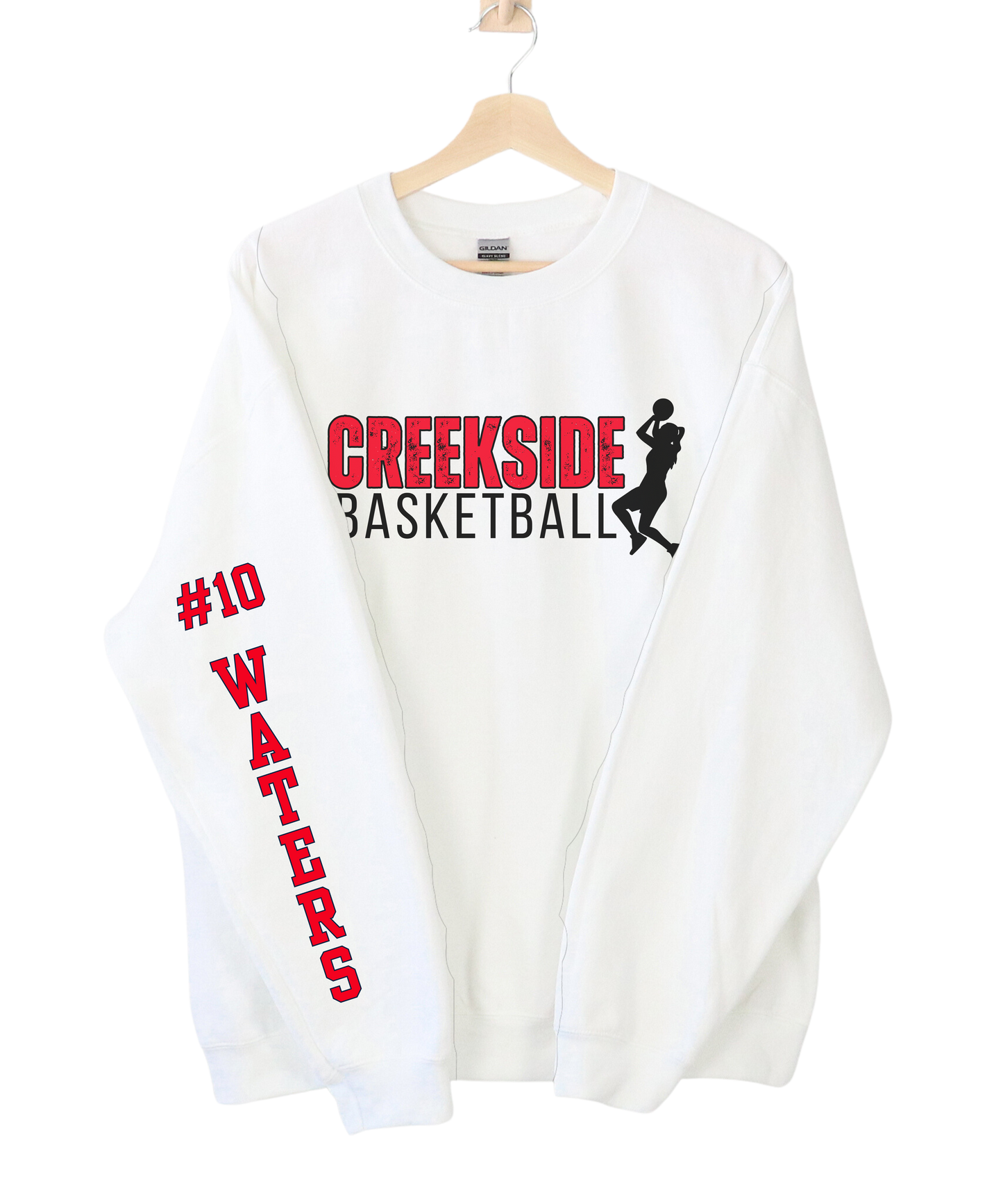 Custom "Women's Basketball" Crewneck Sweatshirt