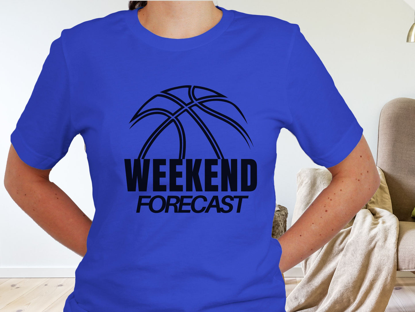 Weekend Forecast Basketball T-shirt