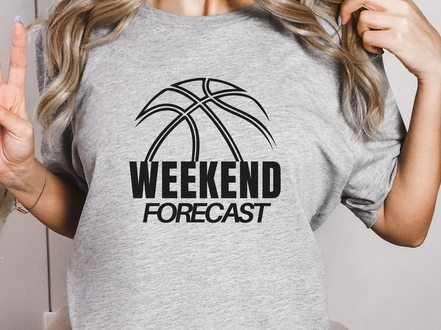 Weekend Forecast Basketball T-shirt