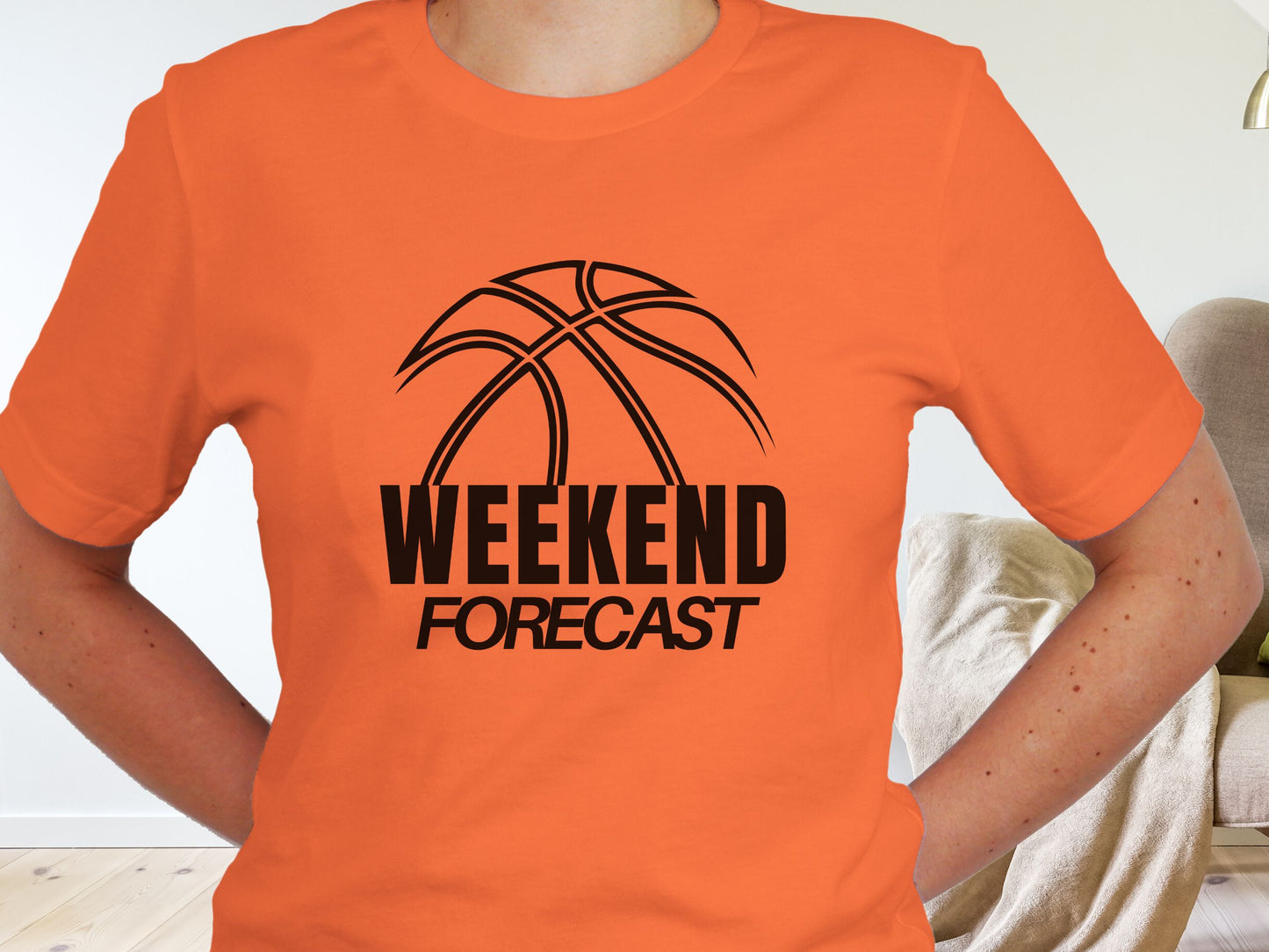 Weekend Forecast Basketball T-shirt